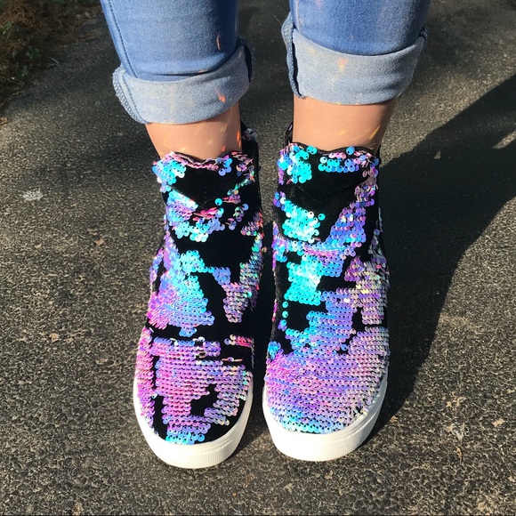 🆕SALE Mermaid | Sequin Slip On Sneakers - Picture 5 of 8